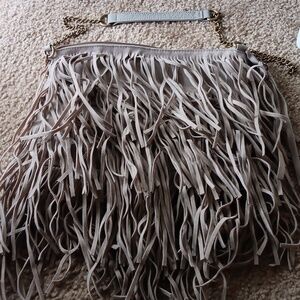 New!Sonoma Grey Fringe Bag
